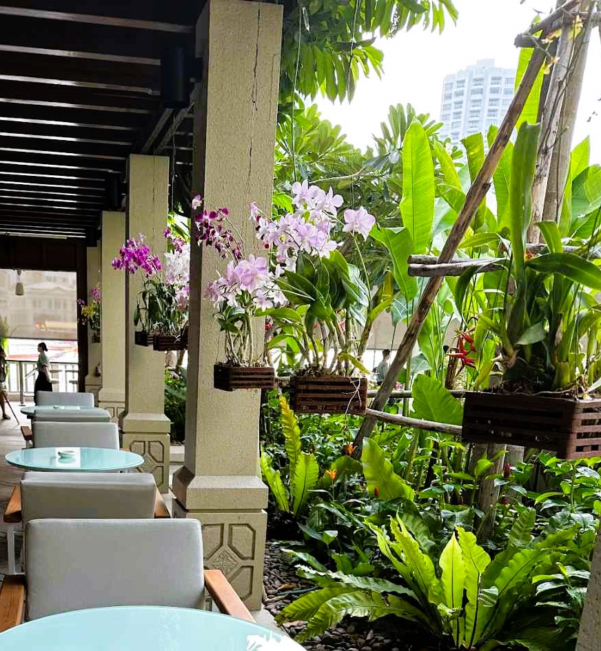 The Peninsula Bangkok is ablaze with tropical plants and orchids