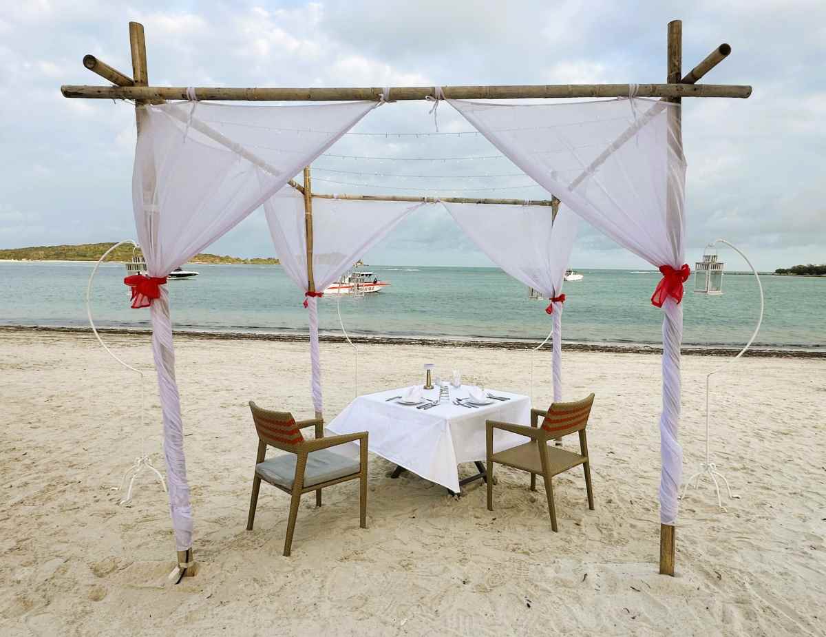 Amari Koh Samui Romantic Dinner beach gazebo on Chaweng Beach