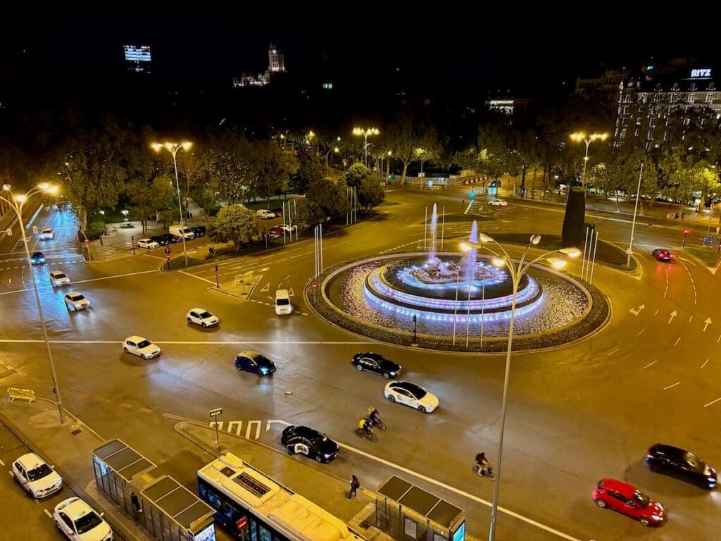 NH Collection Madrid Paseo del Prado view from our room
