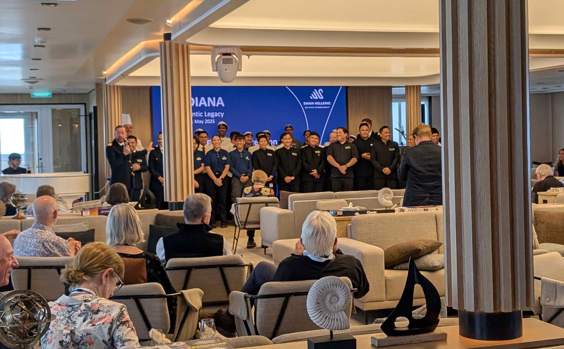 The crew of Swan Hellenic Diana