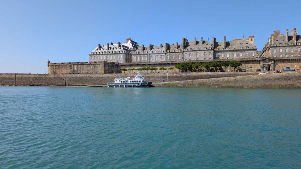 Anchored off St Malo - Swan Hellenic Diana The Atlantic Legacy