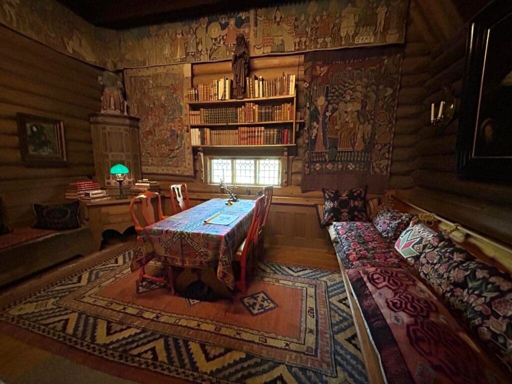 The living room of Anders and Emma Zorn's house in Mora, Sweden.