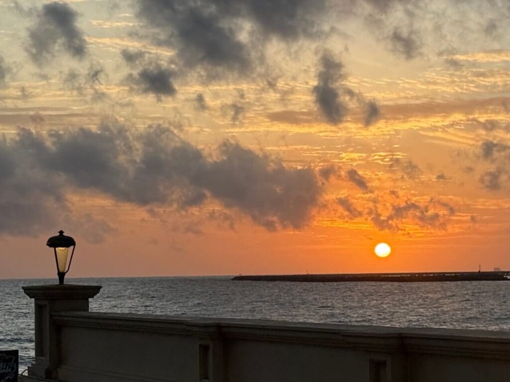 Sunset at Galle Face Green Colombo