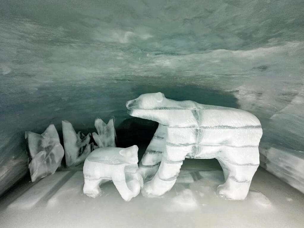 Switzerland Jungfraujoch Top of Europe inside the ice cave
