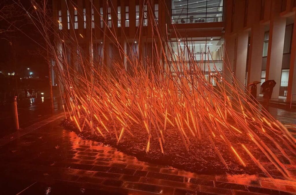 Sign by Vendel & de Wolf from the Netherlands at Lumiere 2025