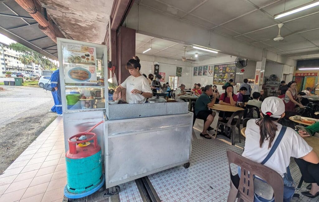 The interior of Choon Hui Cafe, Kuching
