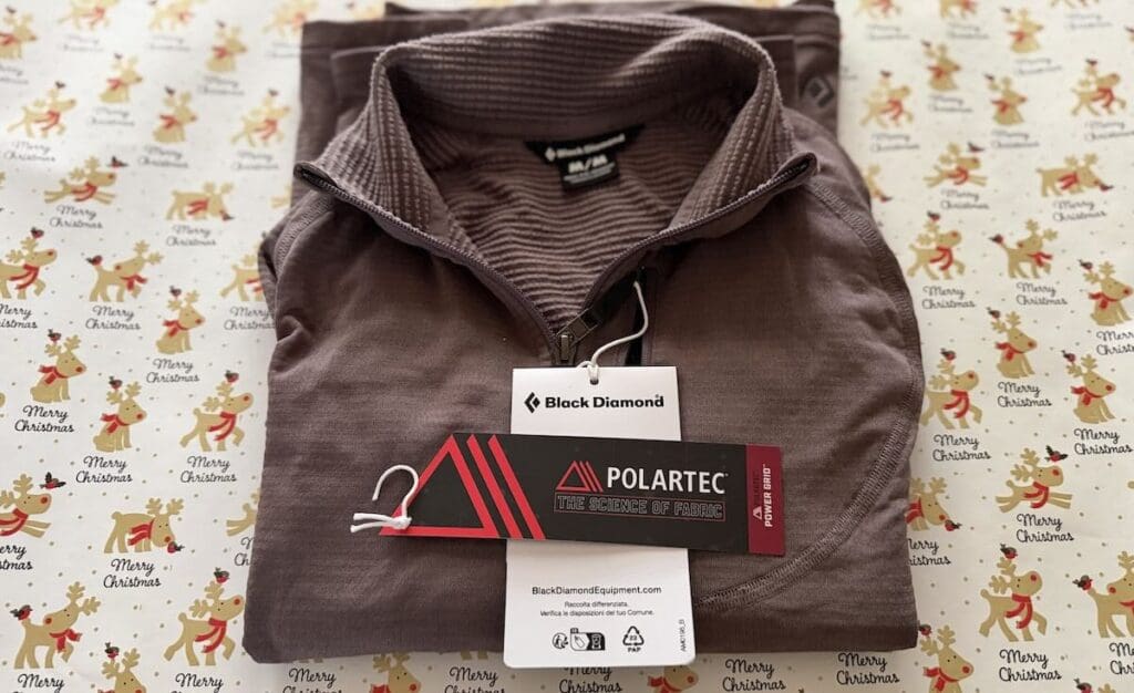 Black Diamond coefficient quarter zip pullover - a Christmas ski gift