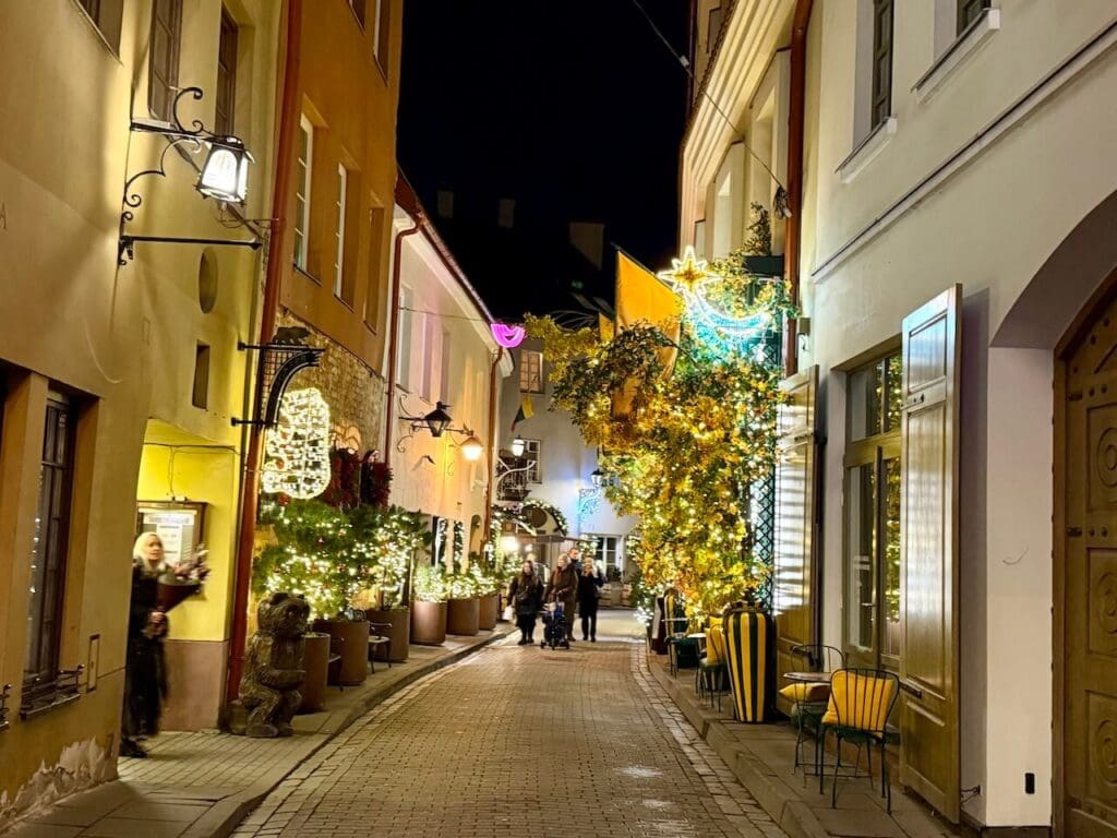Streets of Vilnius Lithuania