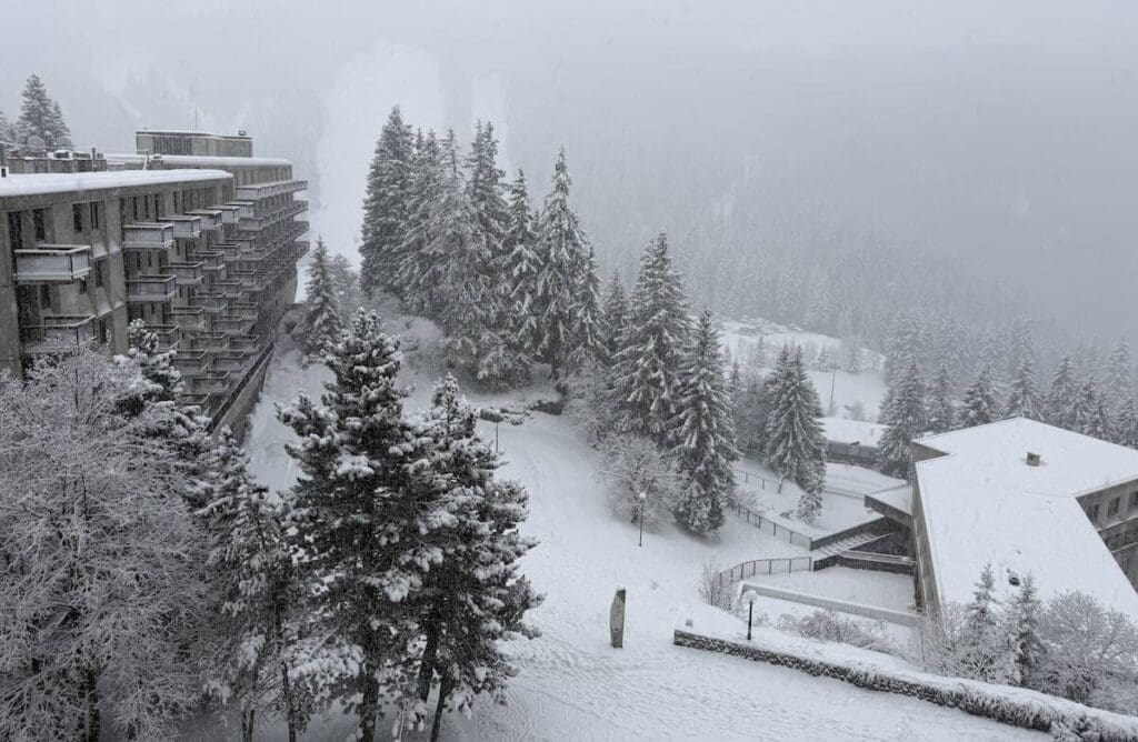 View from room at the RockyPop Flaine