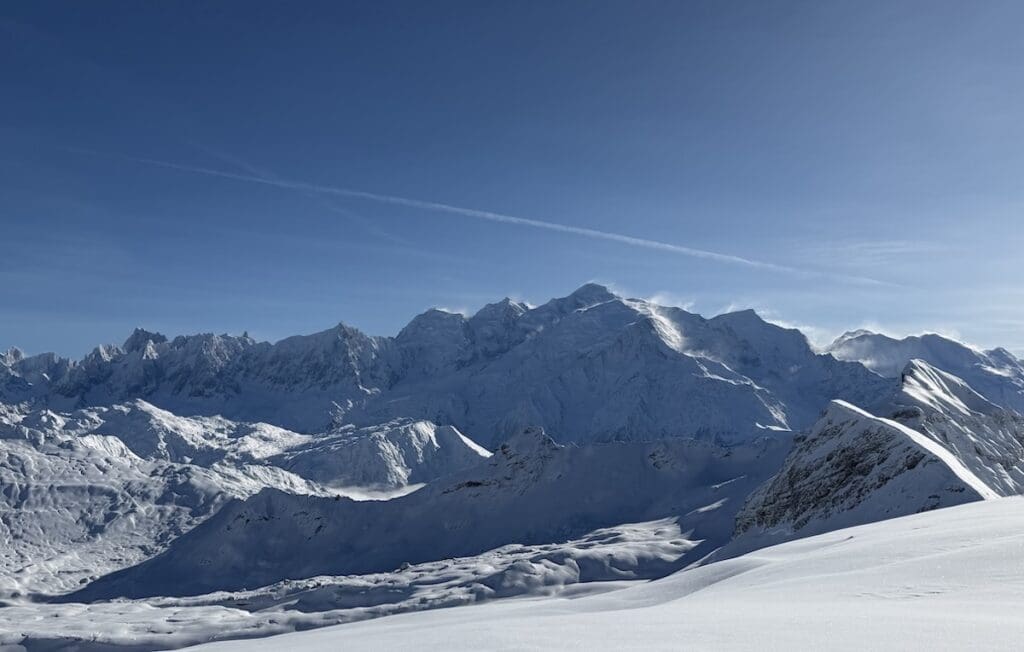 Samoëns view from top of DMC Grand Massif