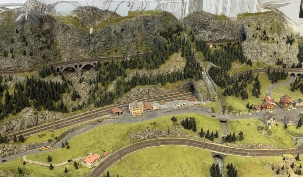 Gotthard Bahn model at Swiss National Museum of Transport