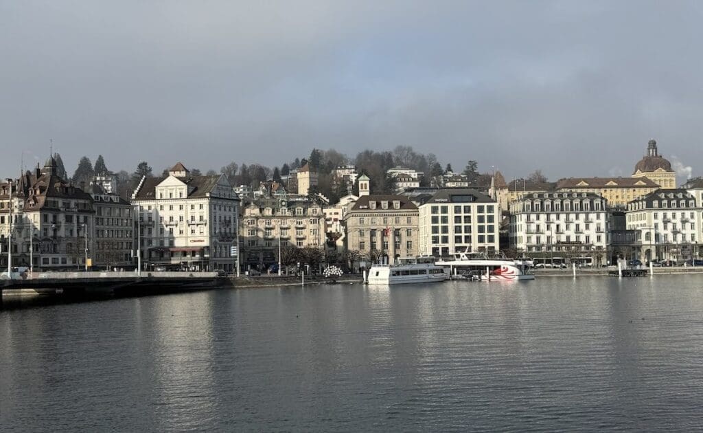 Lucerne from the lunch cruise boat