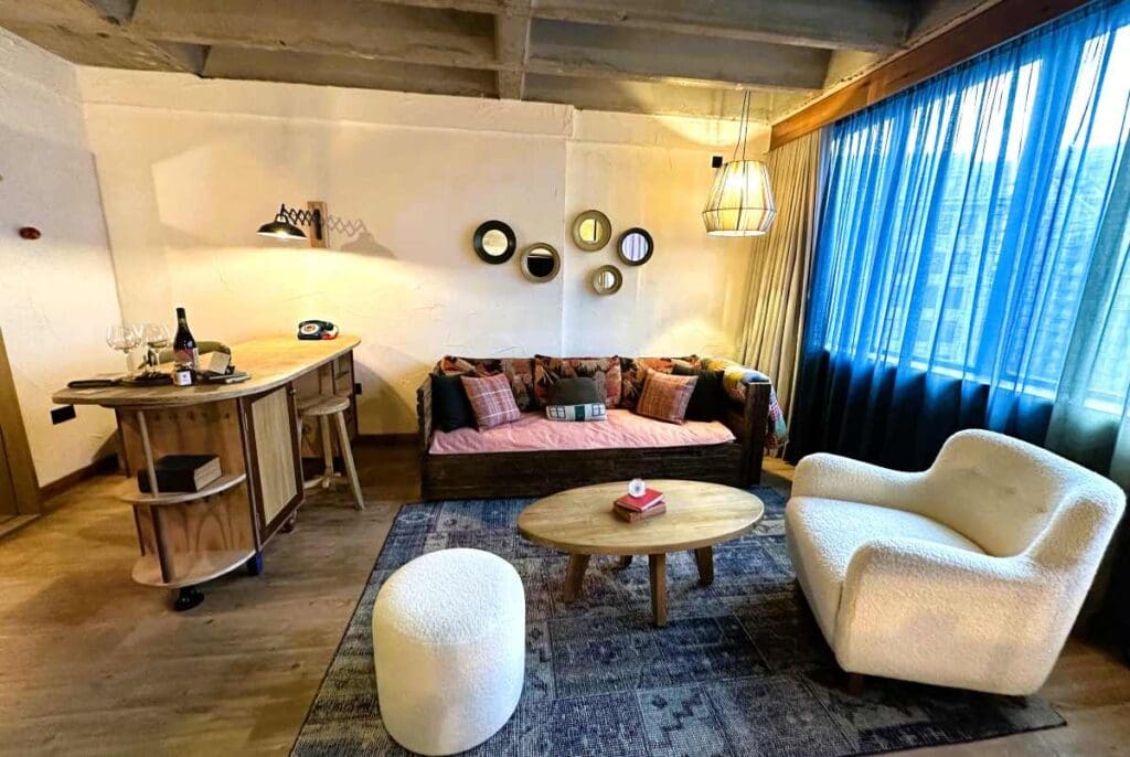 Treehouse Manchester hotel - studio suite sitting room