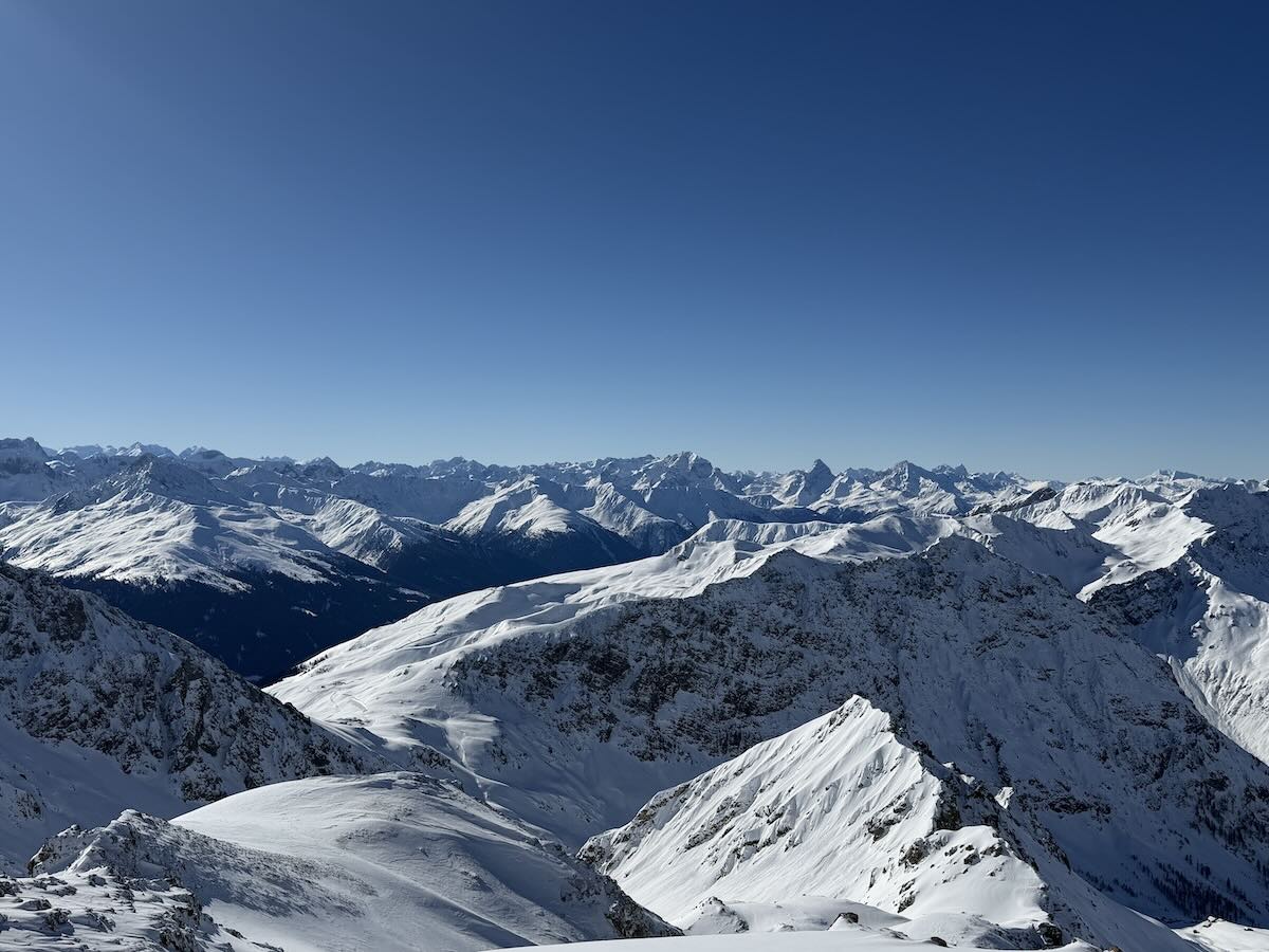View from Weissfuhgipfel Davos