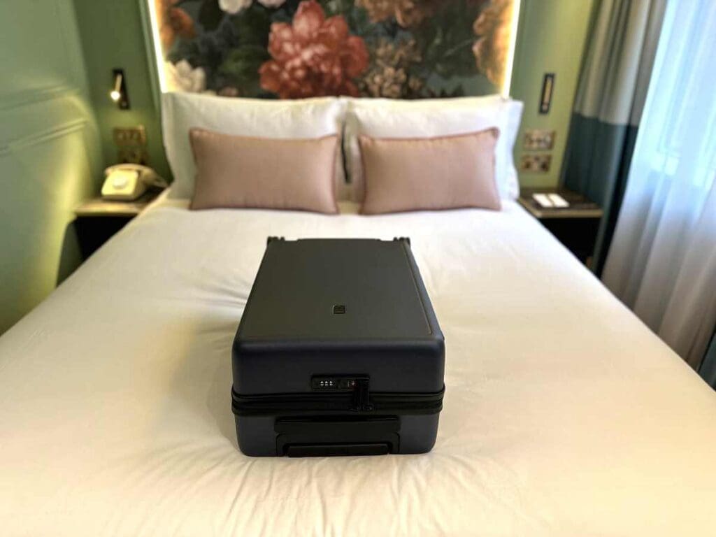 Level8 carry-on is perfect for an overnight stay in a boutique hotel