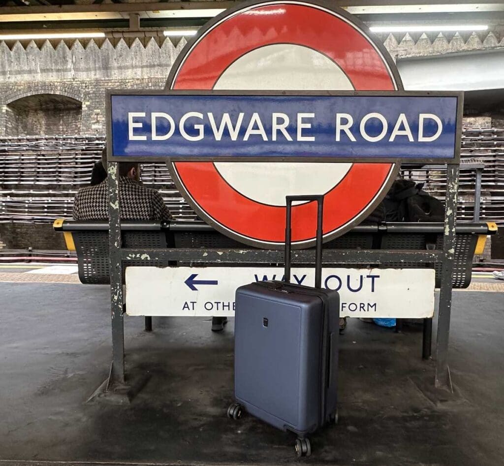 Level8 carry-on at tube station