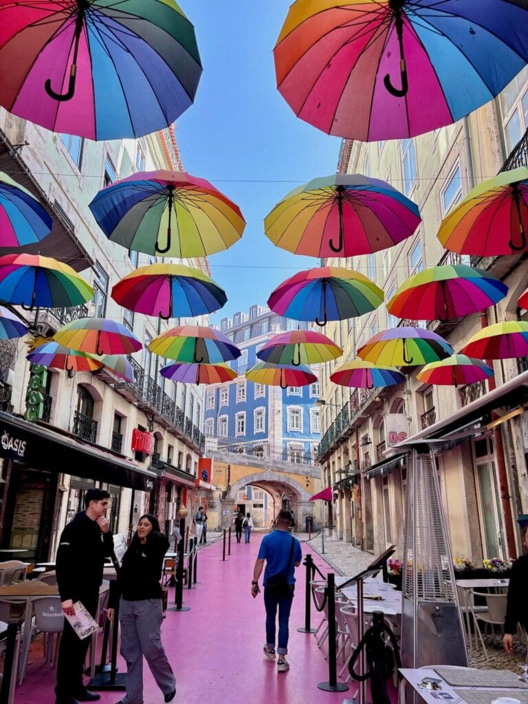 Lisbon pink street 1