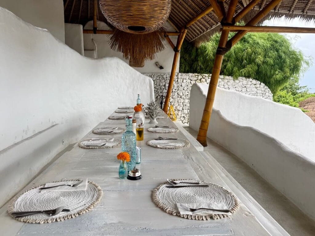 Long table Gravity Boutique Hotel