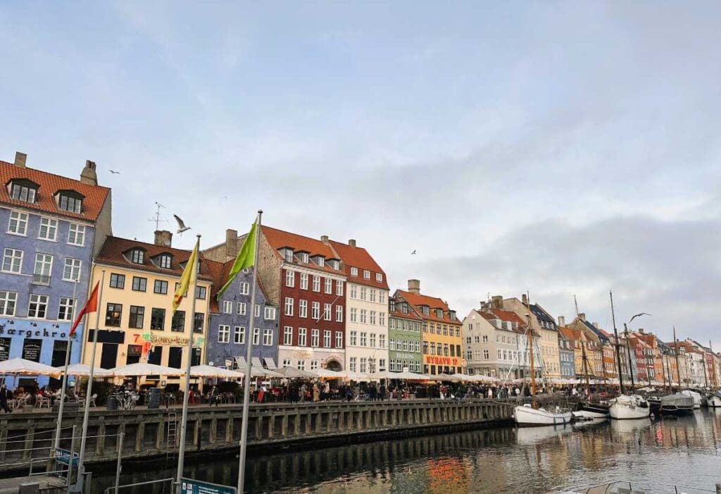 Nyhavn is a canal side street in central Copenhagen lined with 17 th and 18th century buildings
