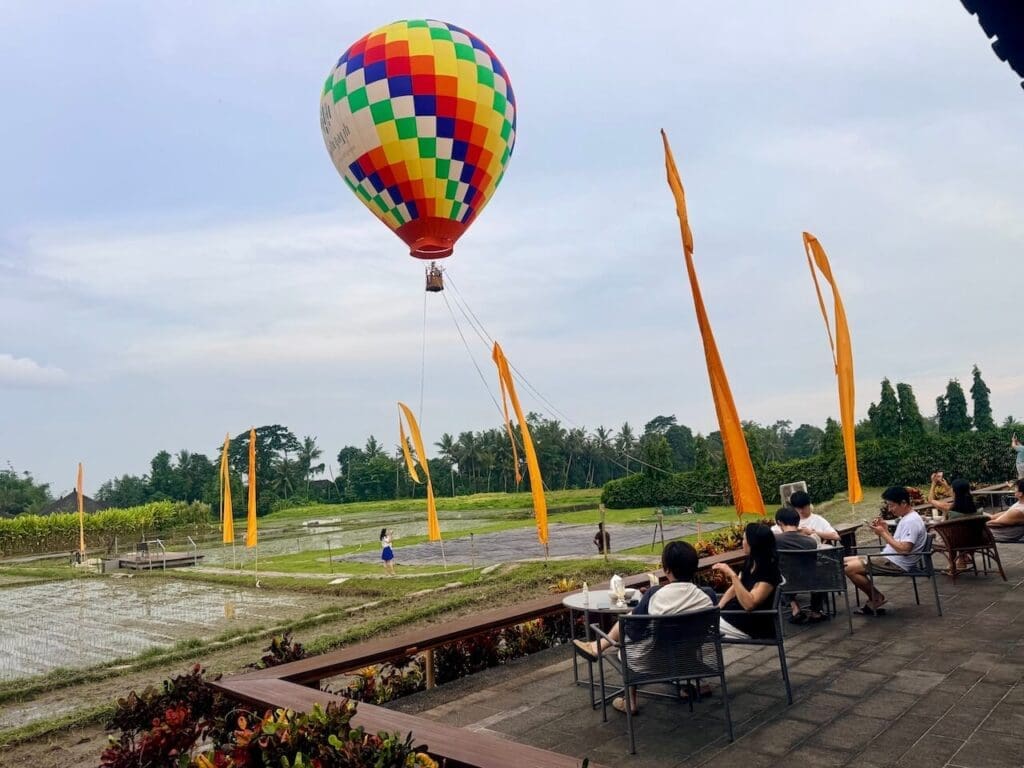 Hot air ballooning at Tanah Gajah