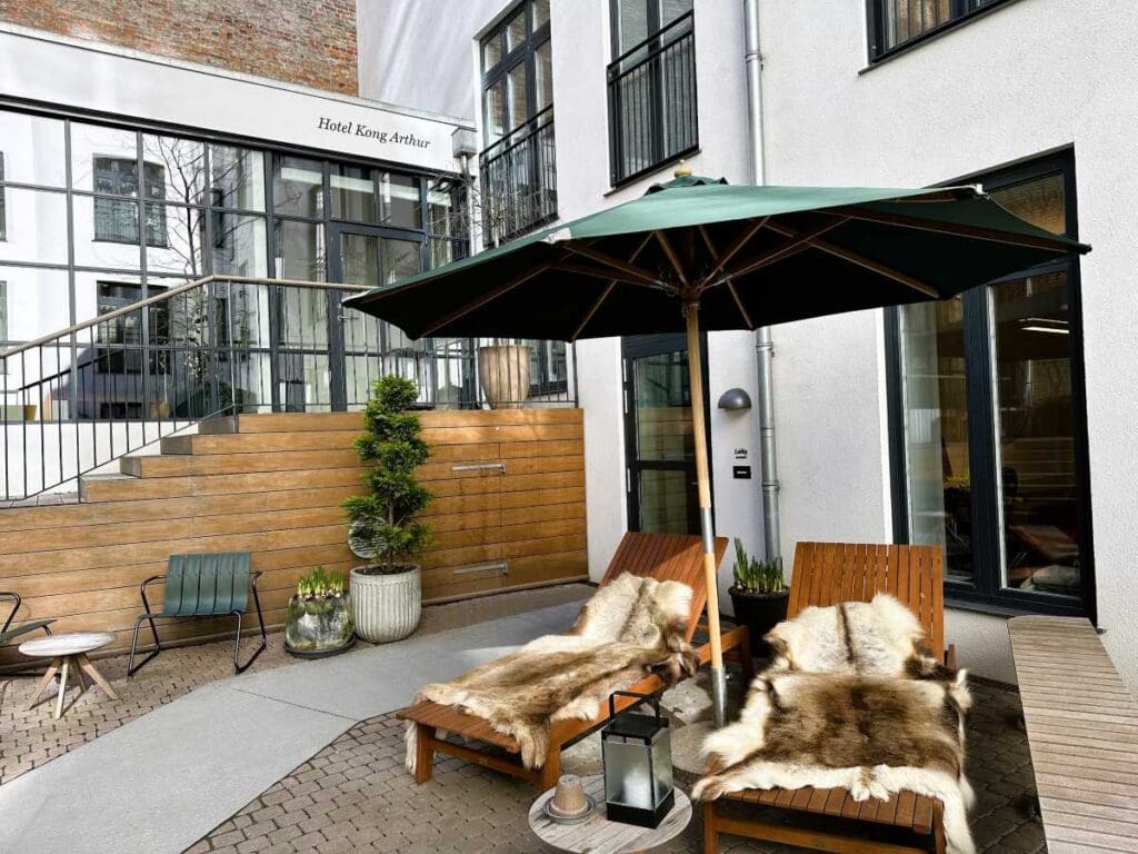 Hotel Kong Arthur Copenhagen has several attractive courtyards