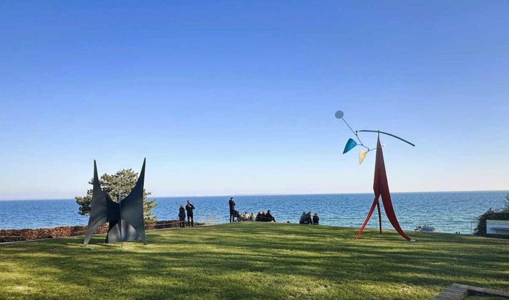 The sculpture garden at Louisiana contemporary art museum