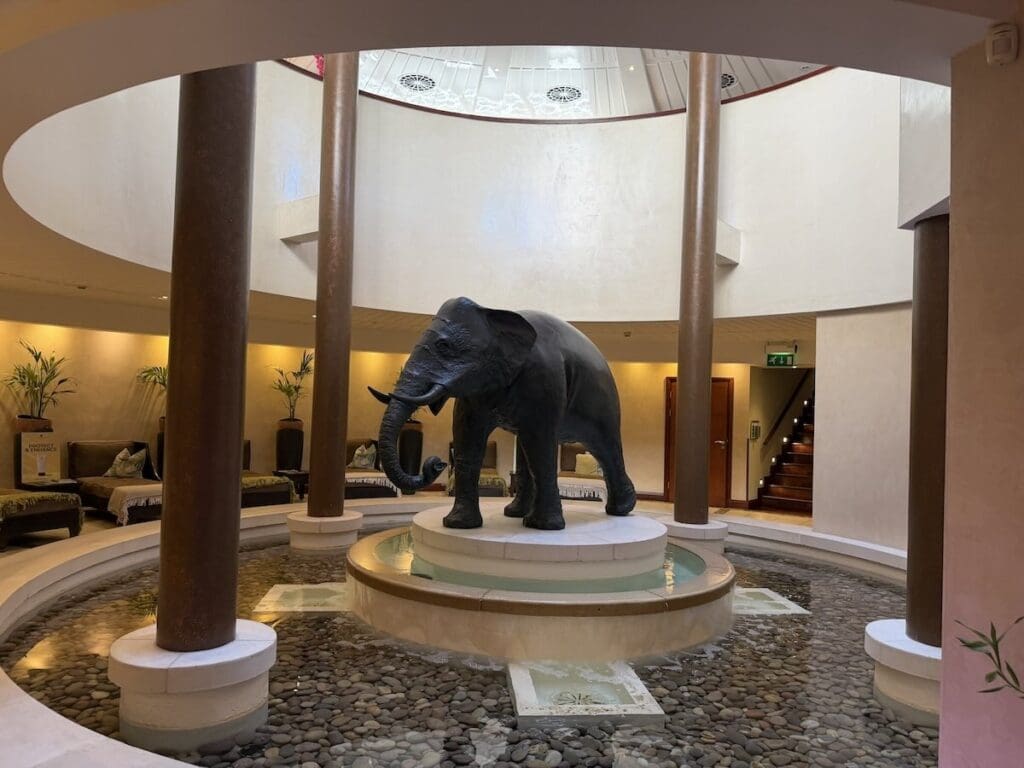 Seaham Hall elephant statue