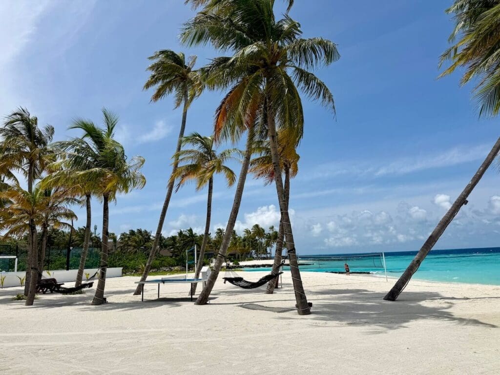 Beach at SAii Lagoon Crossroads Maldives