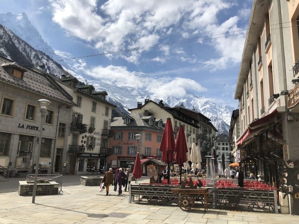 Chamonix town centre France