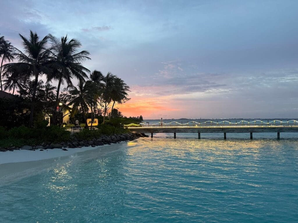 Crossroads Maldives at sunset