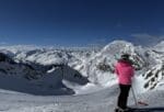 Mountain view on a short ski break to the Stubai Glacier