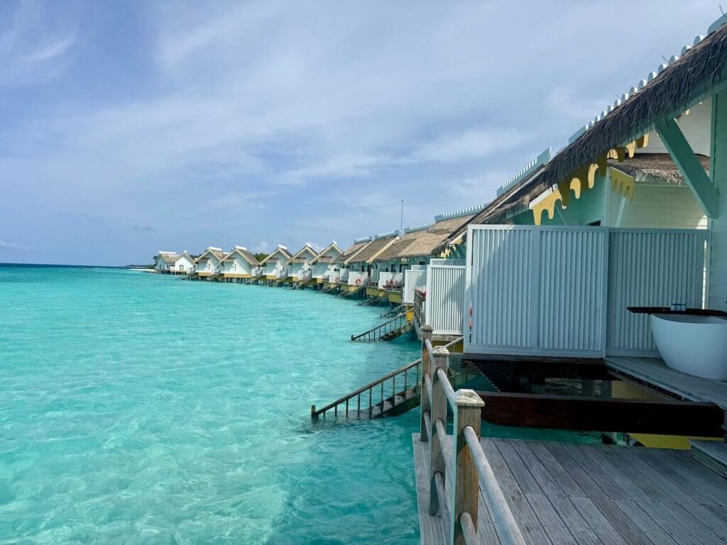 Overwater villas at SAii Lagoon Crossroads Maldives