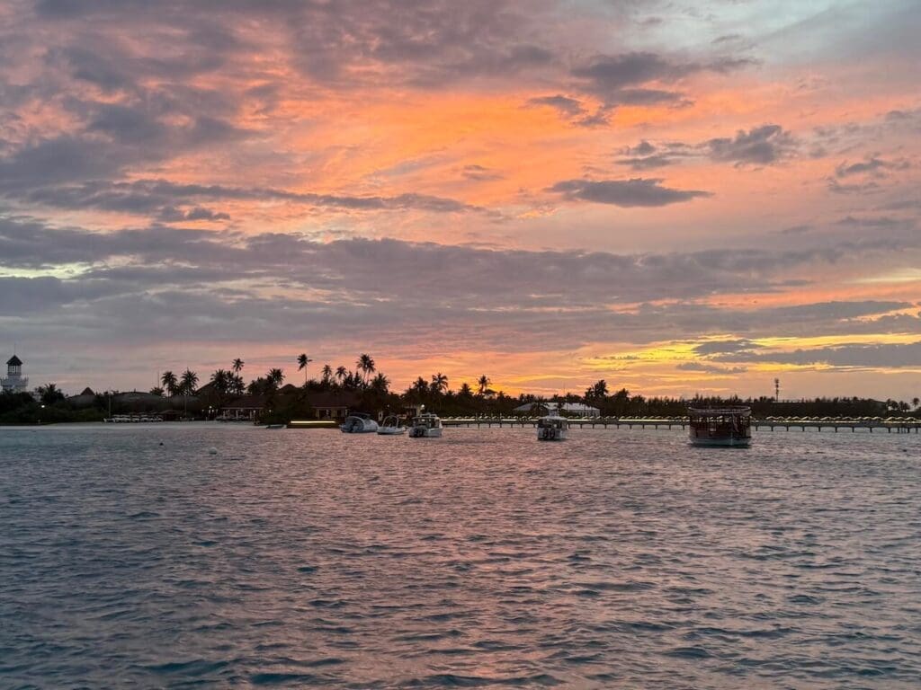 Sunset at Crossroads Maldives