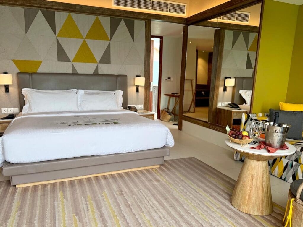 Bedroom at Hard Rock Hotel Crossroads Maldives