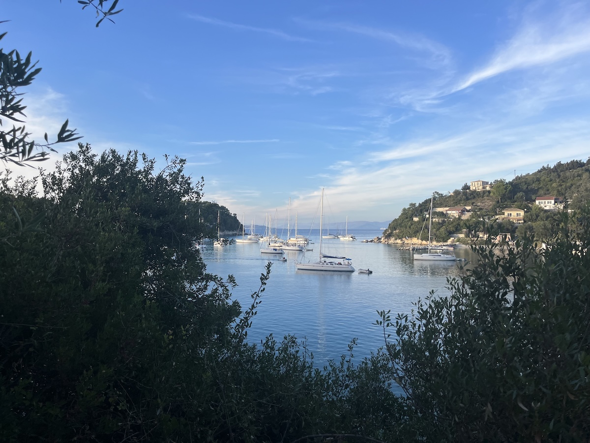 The bay at Lakka on the island of Paxos